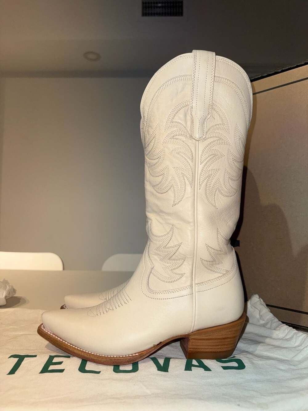 Tecovas The Annie Cowgirl Boots Bone White Women’s 7B NEW